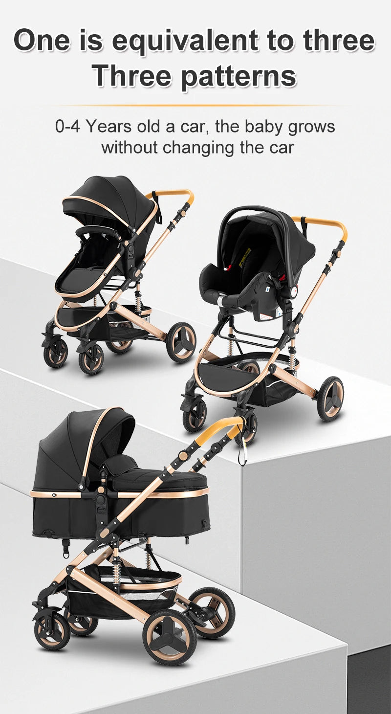 3 in 1 Luxus Kinderwagen für Reisen MySalvora