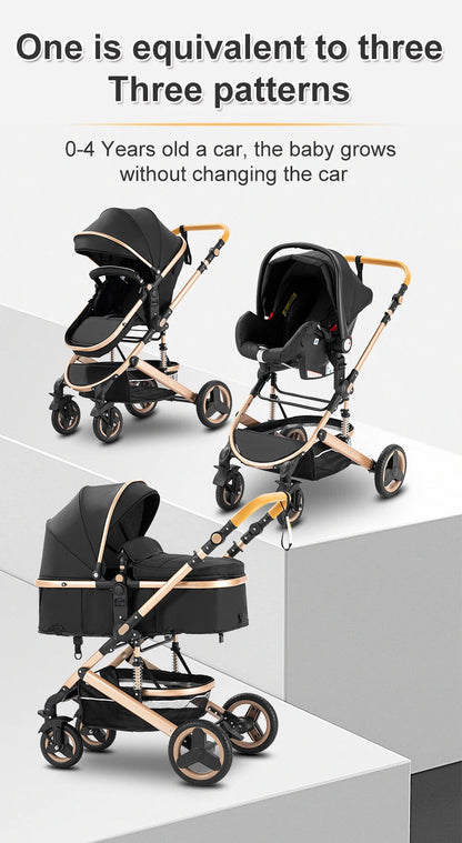 3 in 1 Luxus Kinderwagen für Reisen MySalvora