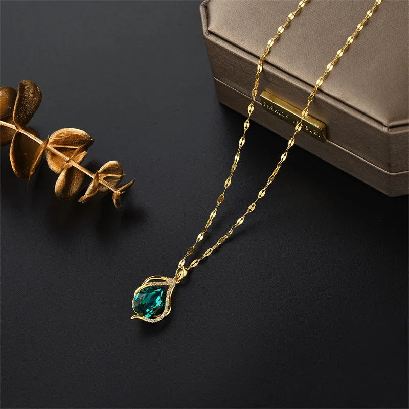 Elegante Kristallhalskette für Damen MySalvora