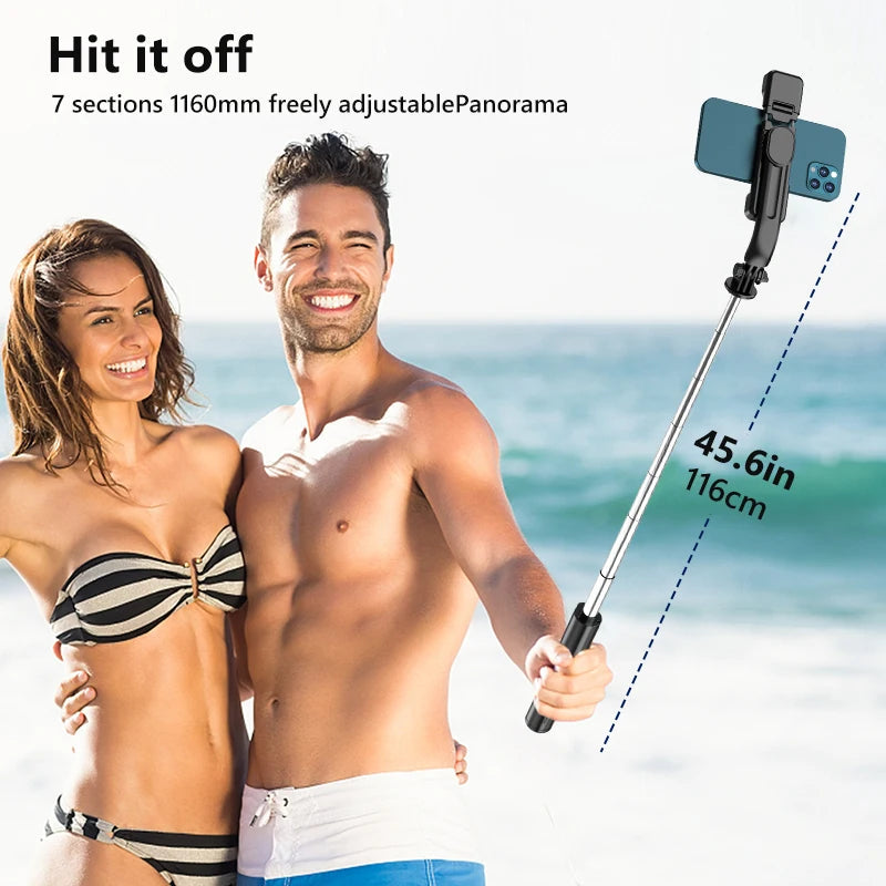 Bluetooth Selfie Stick mit Licht MySalvora