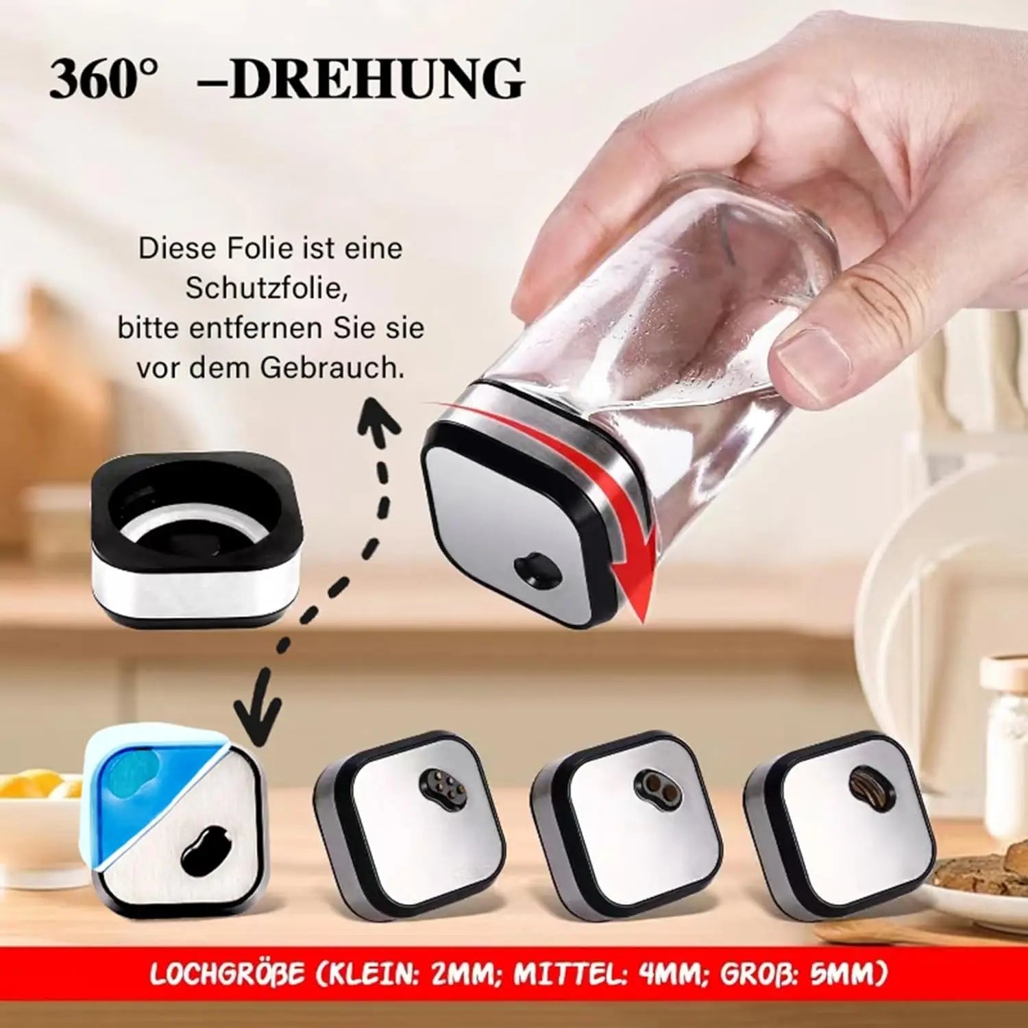 Drehbare Gewürzgläser Set MySalvora