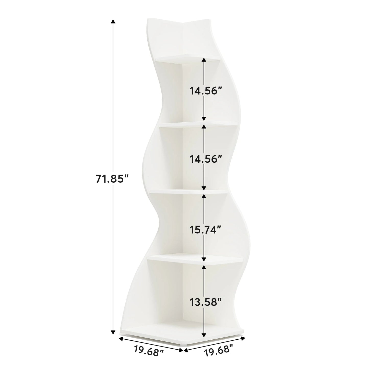 Elegantes Eckregal für Zuhause MySalvora
