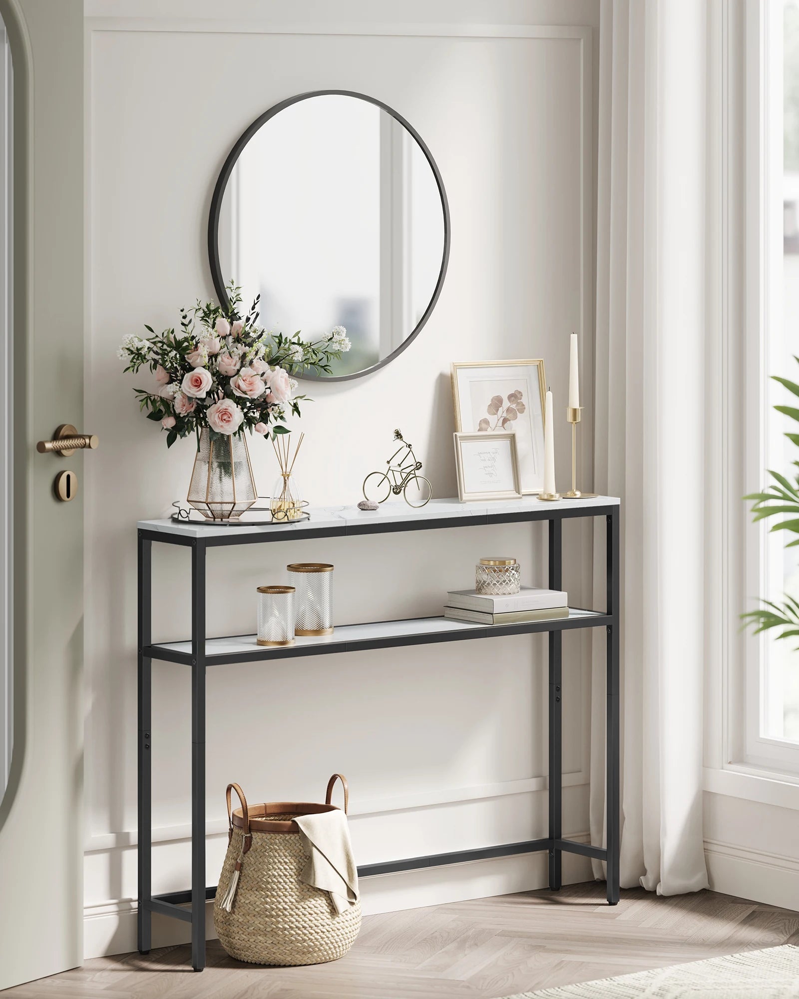 Eleganter Tisch mit Regalen MySalvora