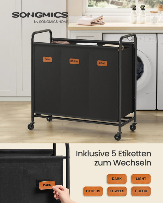 Rollbarer Wäschekorb mit Stil MySalvora