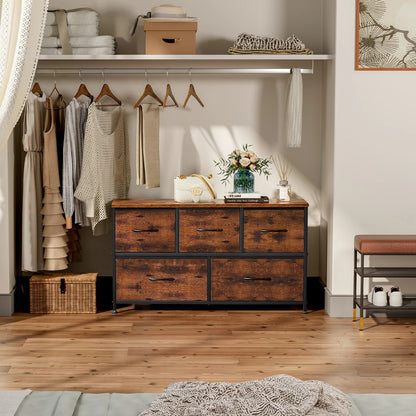 Stilvoller Kleiderschrank mit Stoffschubladen MySalvora
