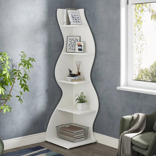 Elegantes Eckregal für Zuhause MySalvora
