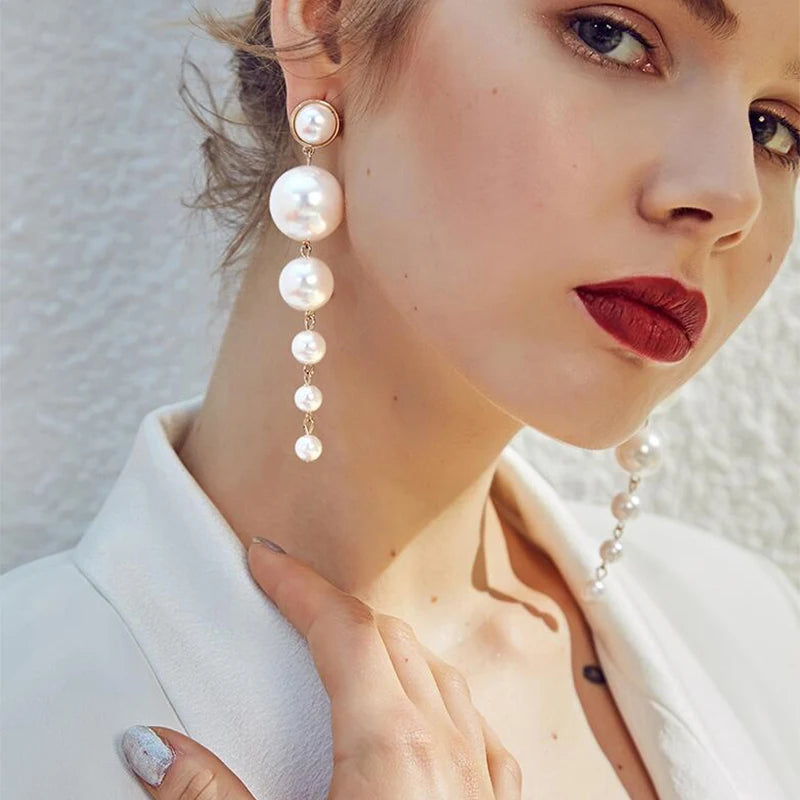 Elegante Perlenohrringe für Damen MySalvora