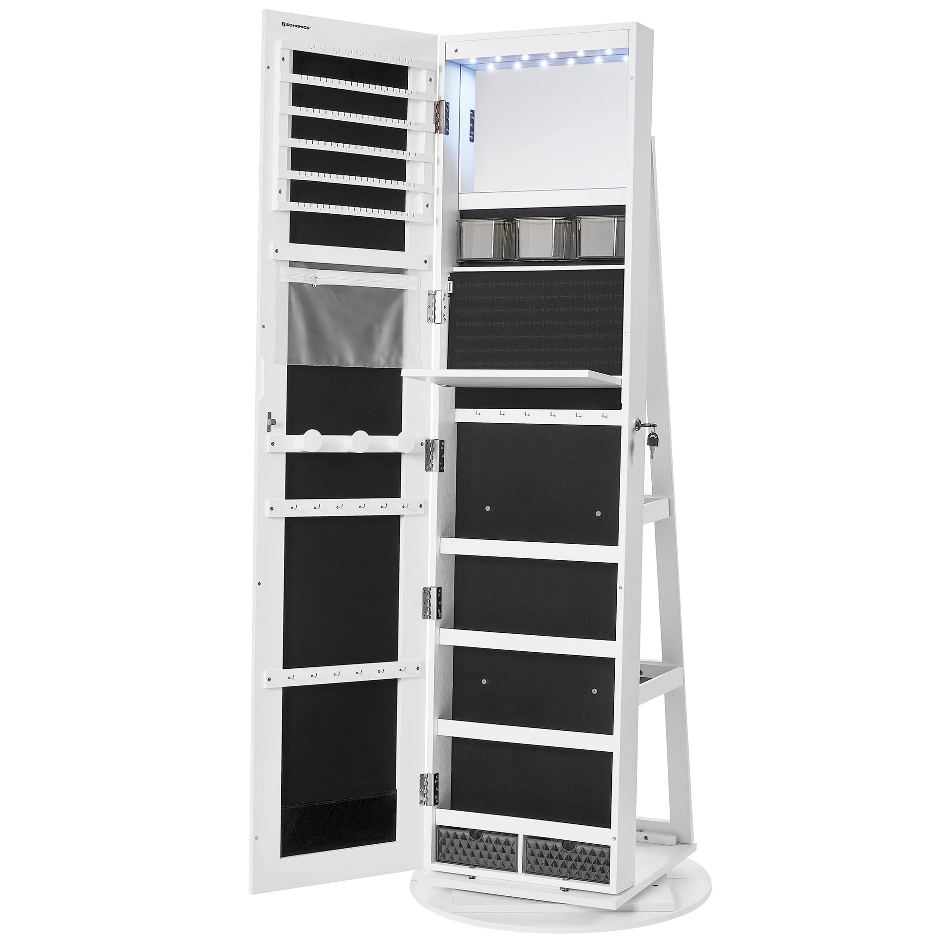 Drehbarer Schmuckschrank Spiegel MySalvora