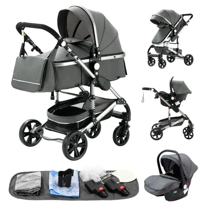 3 in 1 Luxus Kinderwagen für Reisen MySalvora