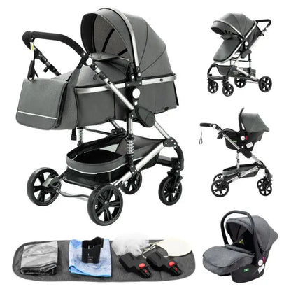 3 in 1 Luxus Kinderwagen für Reisen MySalvora